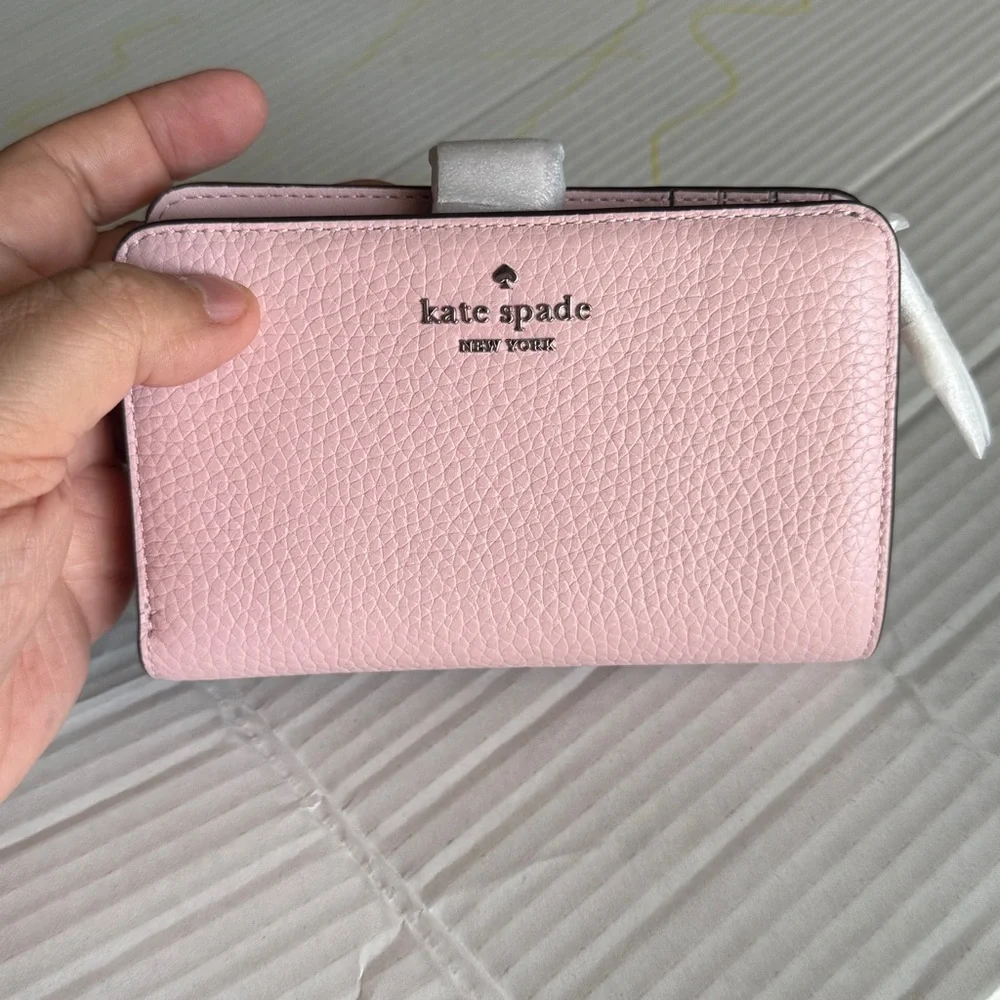 Kate Spade Lena Tutu Pink Medium Bifold Wallet.  New!